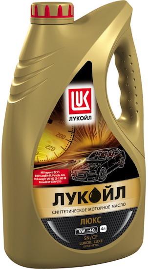 Лукойл 207465 Масло моторное синтетическое ЛЮКС 5w40 SN/CF 4л.